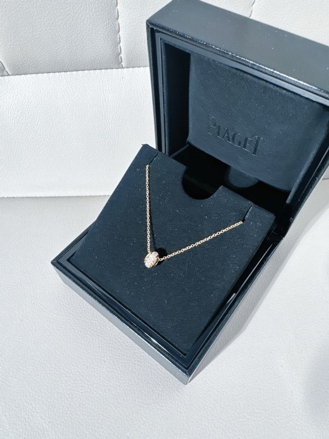Piaget伯爵 possession系列 時來運轉 玫瑰金滿鑽項鍊-4