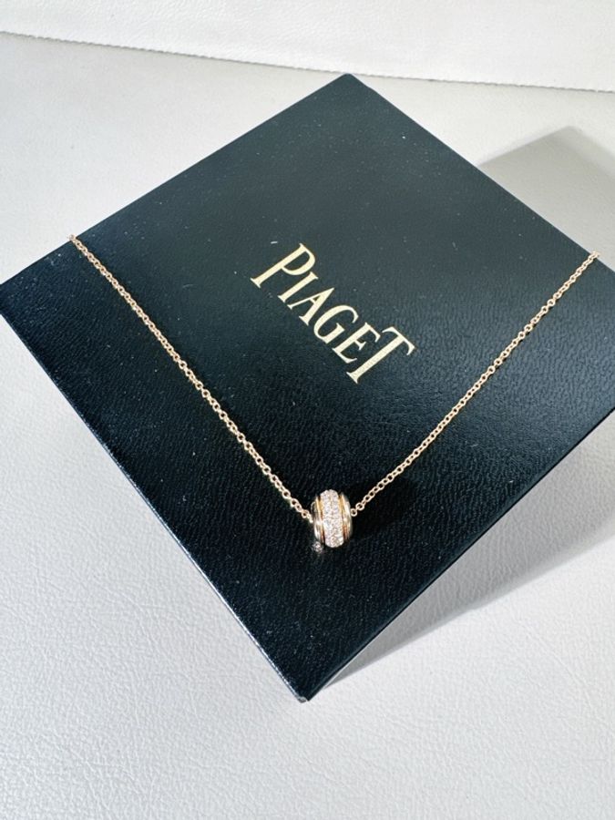 Piaget伯爵 possession系列 時來運轉 玫瑰金滿鑽項鍊-6