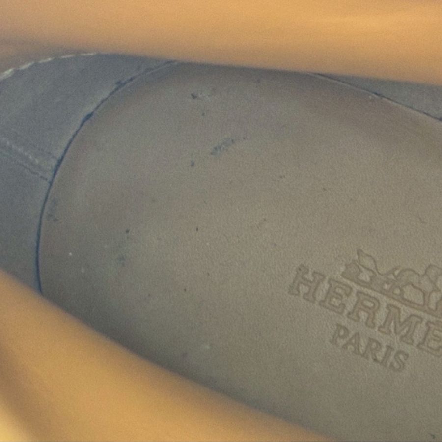 Hermes 米白黑底kelly釦綁帶靴子👢38.5-28