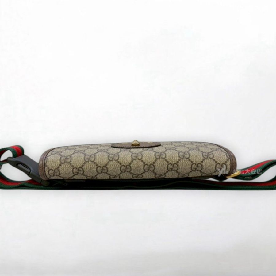 A13400-Gucci GG Supreme虎頭下蓋胸口包493930-4