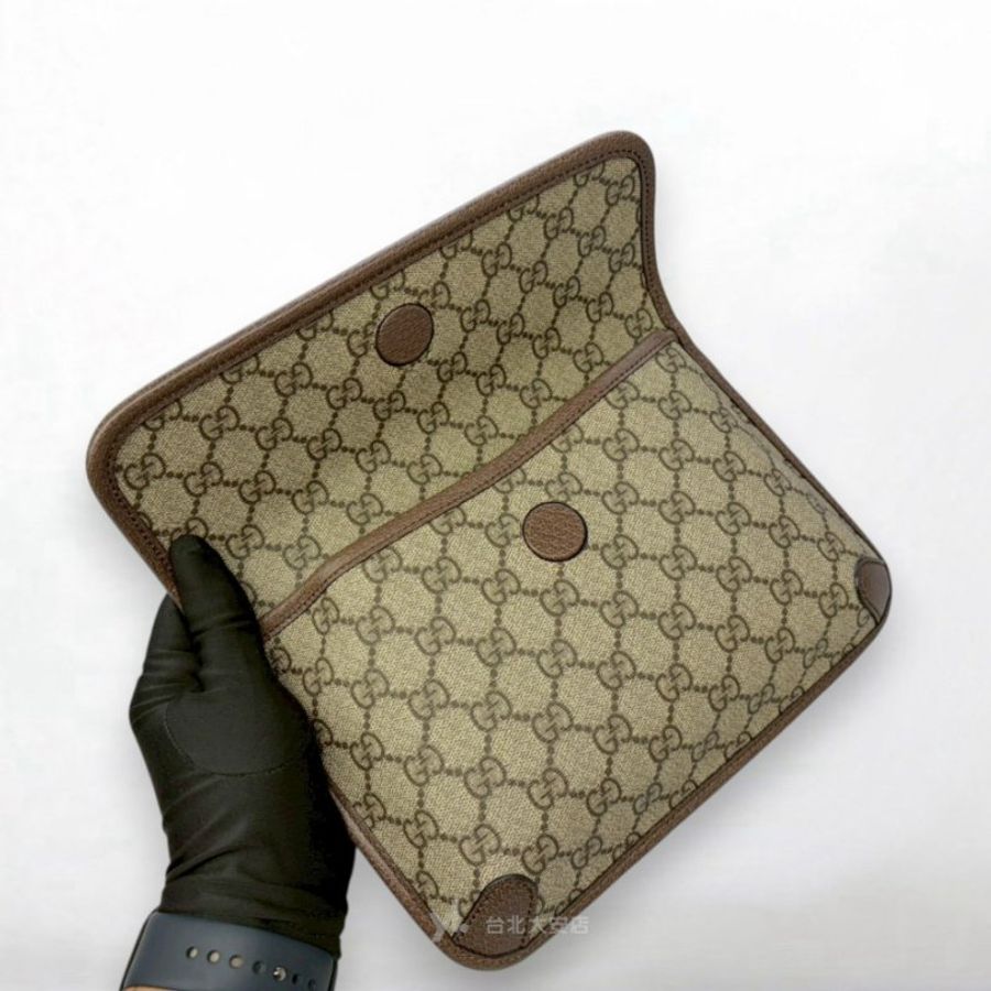 A13400-Gucci GG Supreme虎頭下蓋胸口包493930-5