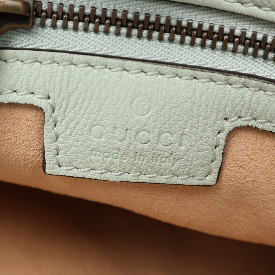GUCCI 古馳 Diana Bamboo small 肩背包 綠色 牛皮 746251 746251-3