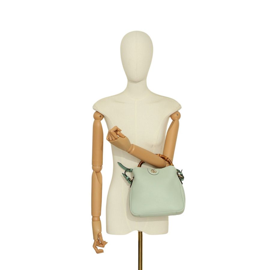 GUCCI 古馳 Diana Bamboo small 肩背包 綠色 牛皮 746251 746251-10
