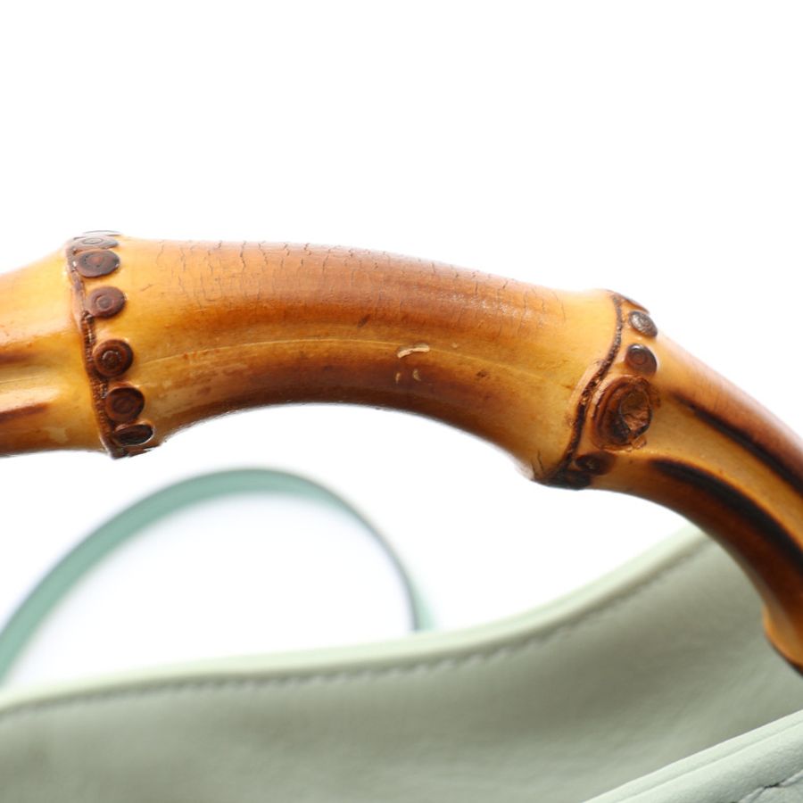 GUCCI 古馳 Diana Bamboo small 肩背包 綠色 牛皮 746251 746251-13