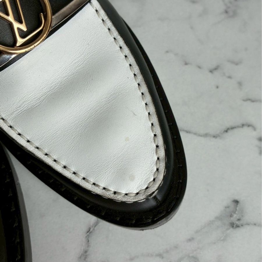 LV黑白/花紋圓形logo樂福鞋👞38-6