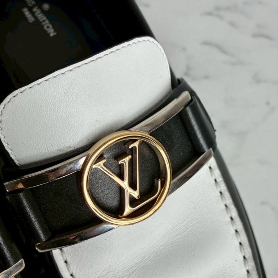 LV黑白/花紋圓形logo樂福鞋👞38-9