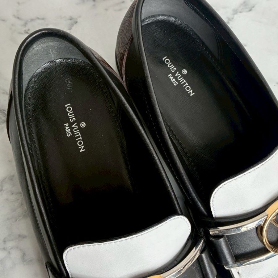 LV黑白/花紋圓形logo樂福鞋👞38-10