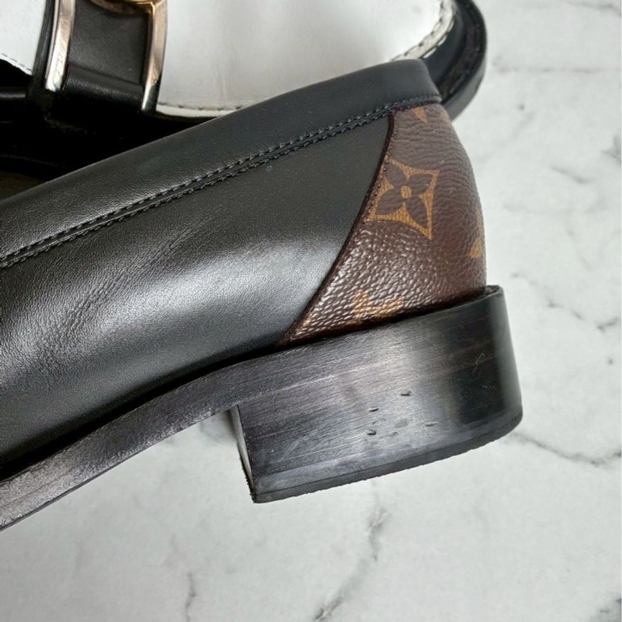 LV黑白/花紋圓形logo樂福鞋👞38-23