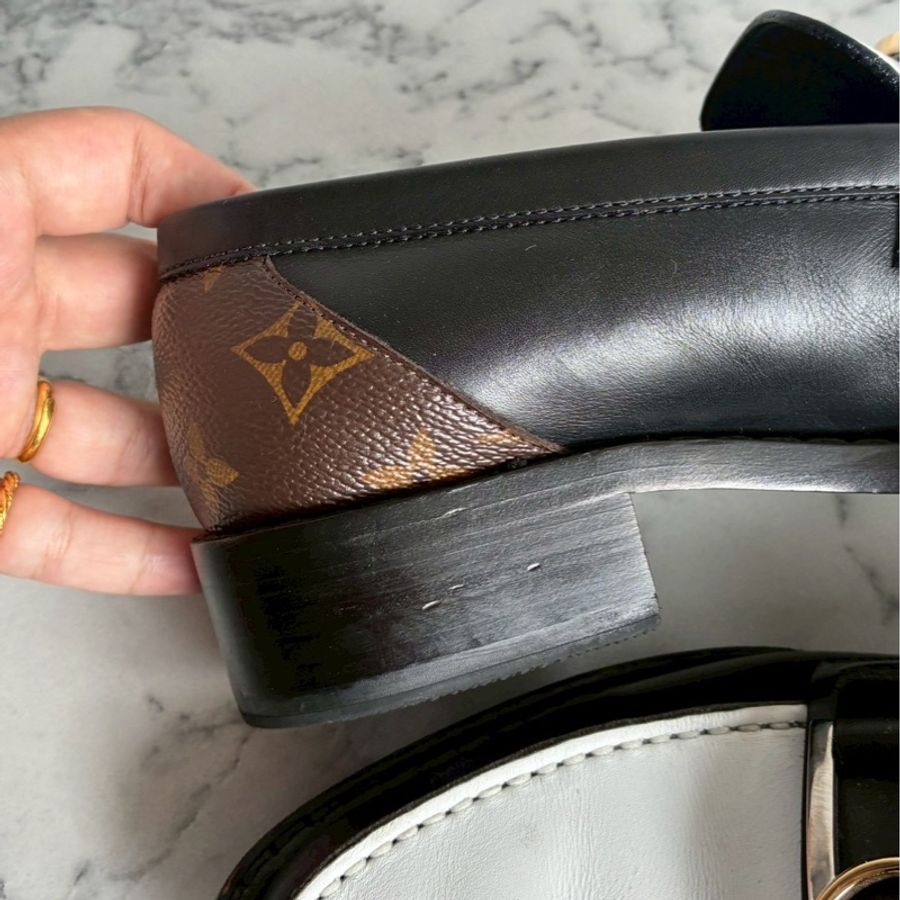 LV黑白/花紋圓形logo樂福鞋👞38-25