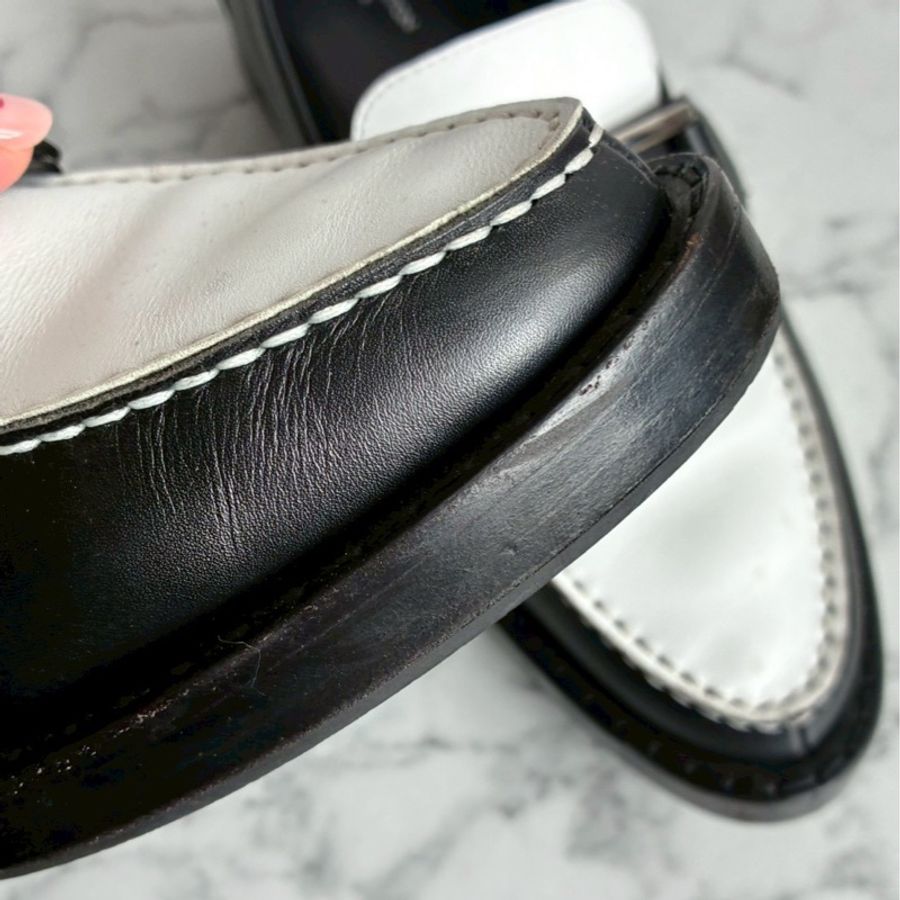 LV黑白/花紋圓形logo樂福鞋👞38-39