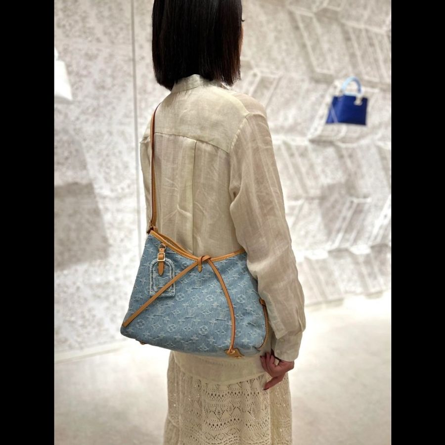 LV Carryall復古丹寧牛仔小号-1