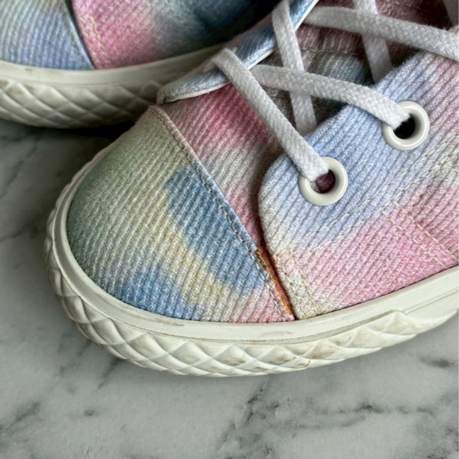 Chanel 絢彩白雙C高筒鞋38.5-21