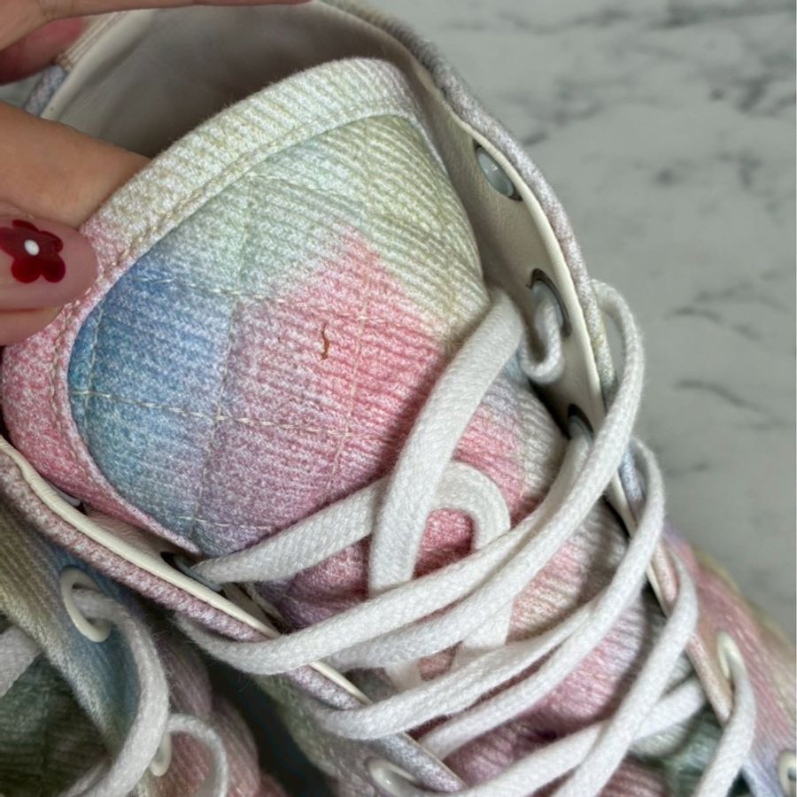 Chanel 絢彩白雙C高筒鞋38.5-44