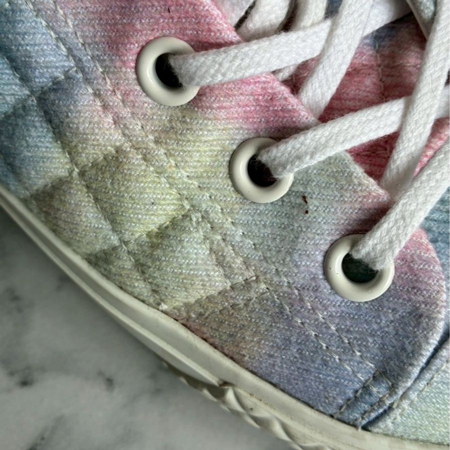 Chanel 絢彩白雙C高筒鞋38.5-47