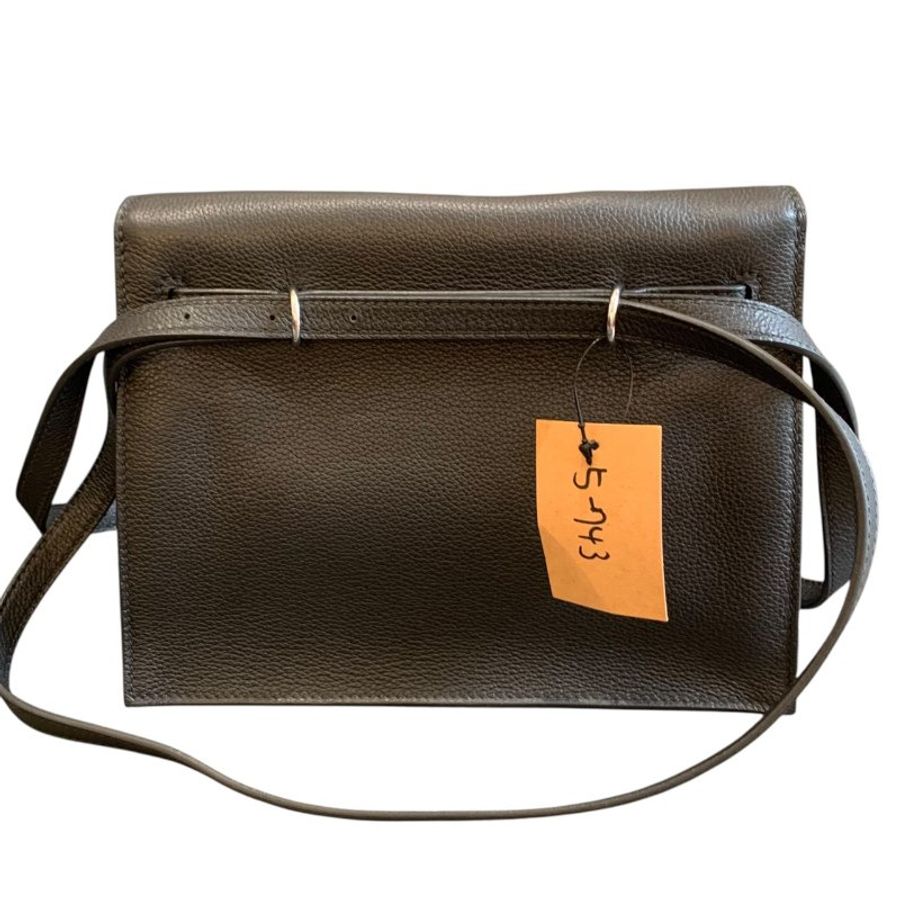 【美收精品】Hermes 愛馬仕 KELLY dance Au Galop 黑色側背包 5-743-2