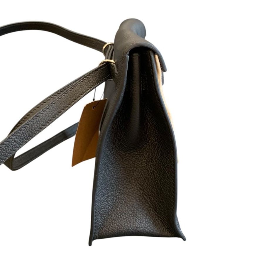 【美收精品】Hermes 愛馬仕 KELLY dance Au Galop 黑色側背包 5-743-3