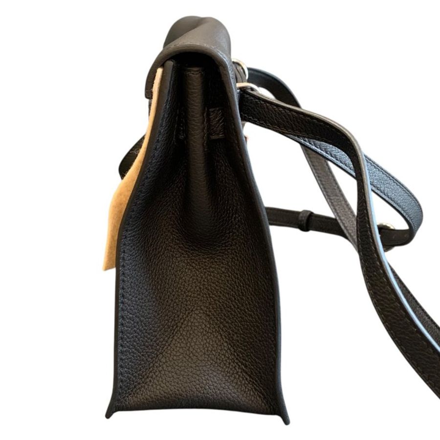【美收精品】Hermes 愛馬仕 KELLY dance Au Galop 黑色側背包 5-743-4