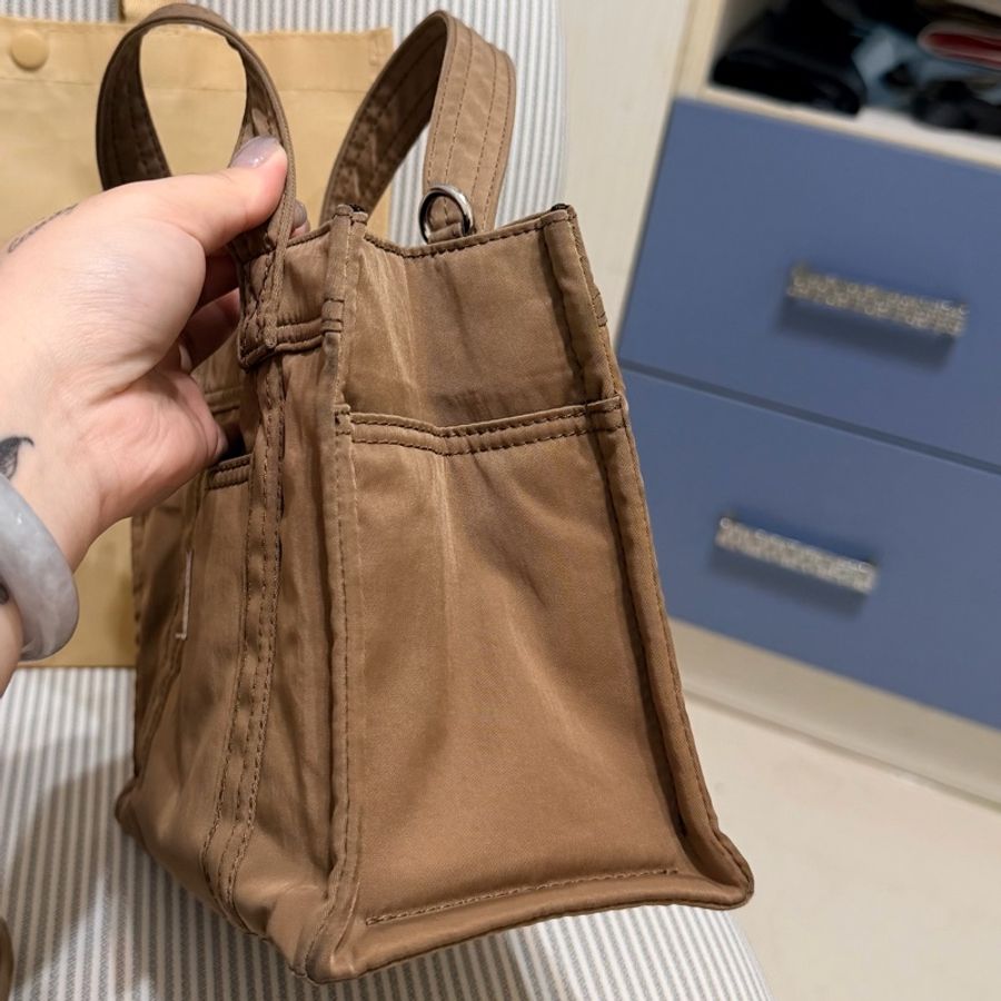PORTER INTERNATIONAL PAWN手提包(M)側背包 斜背包 單肩包 駝色 咖啡色 卡其色-3