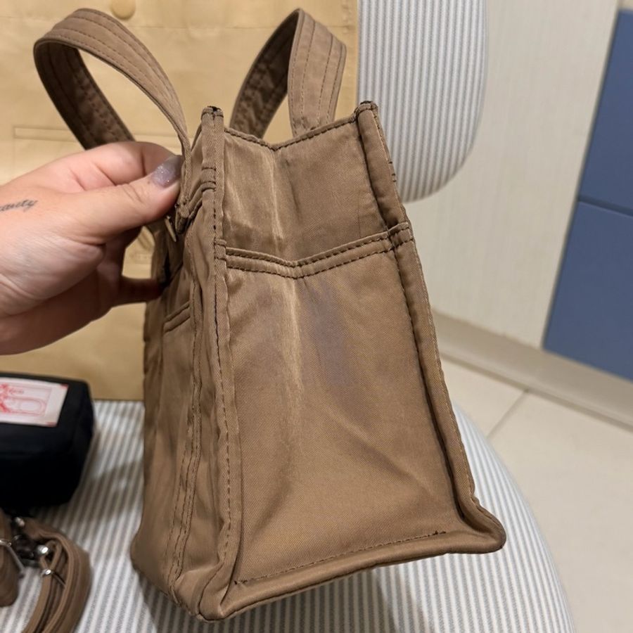 PORTER INTERNATIONAL PAWN手提包(M)側背包 斜背包 單肩包 駝色 咖啡色 卡其色-5