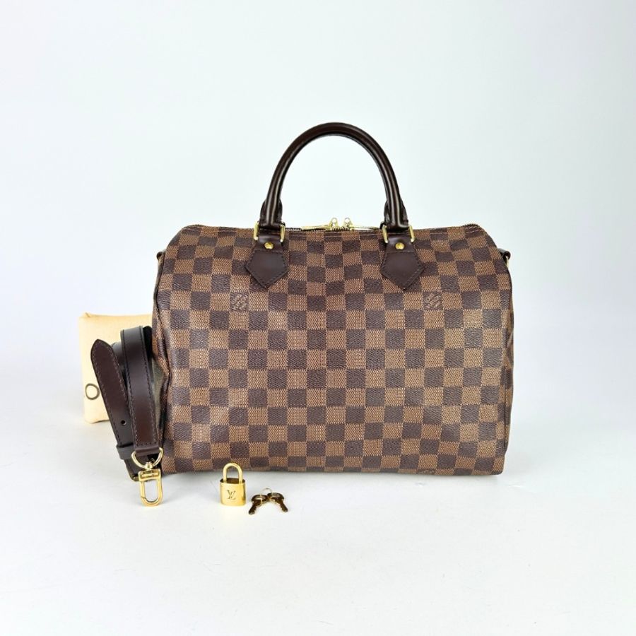 LV Speedy Bandouliere 30 棋盤格 2012年-0