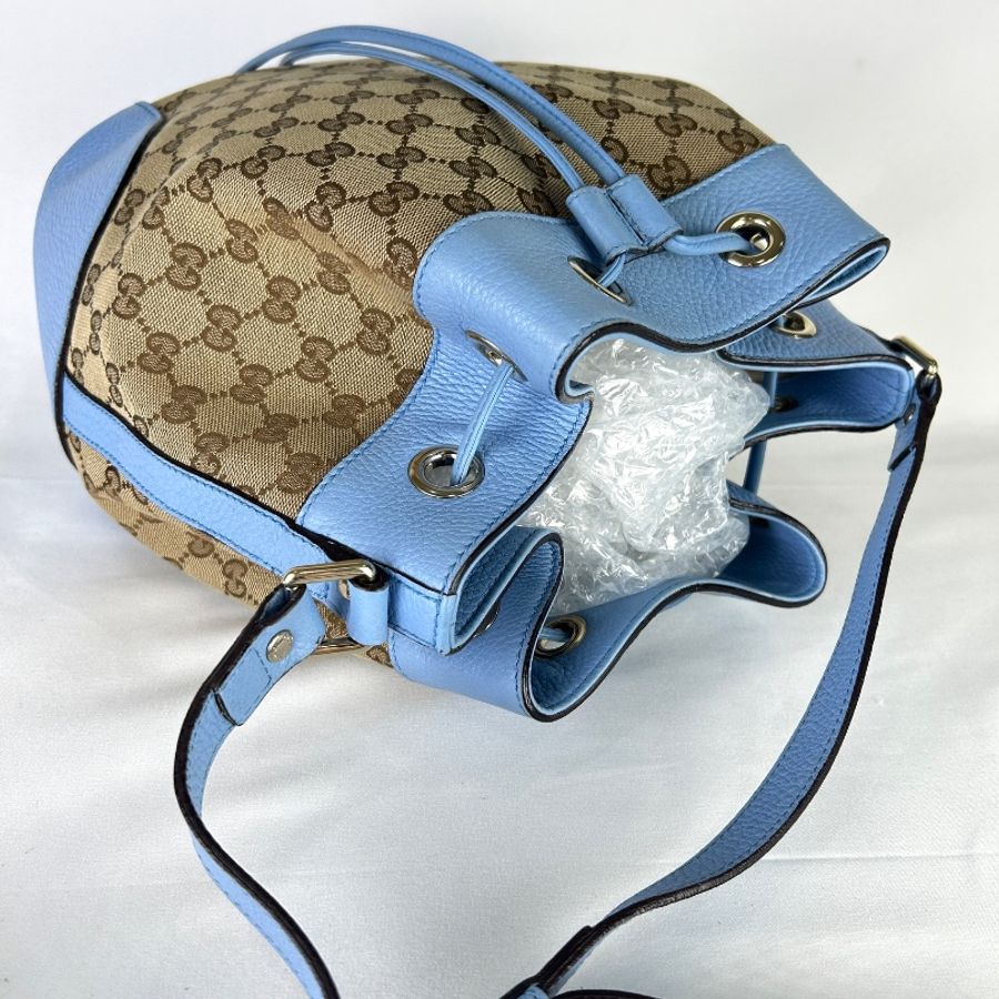 Gucci 雙G 中號水桶包-15