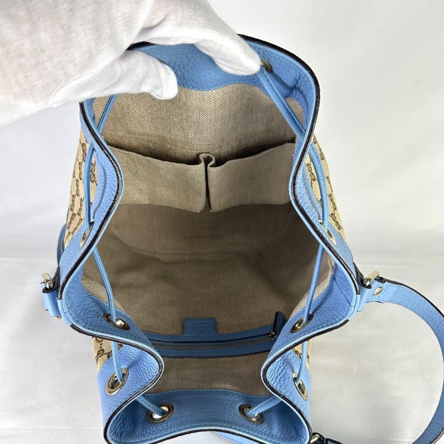 Gucci 雙G 中號水桶包-20
