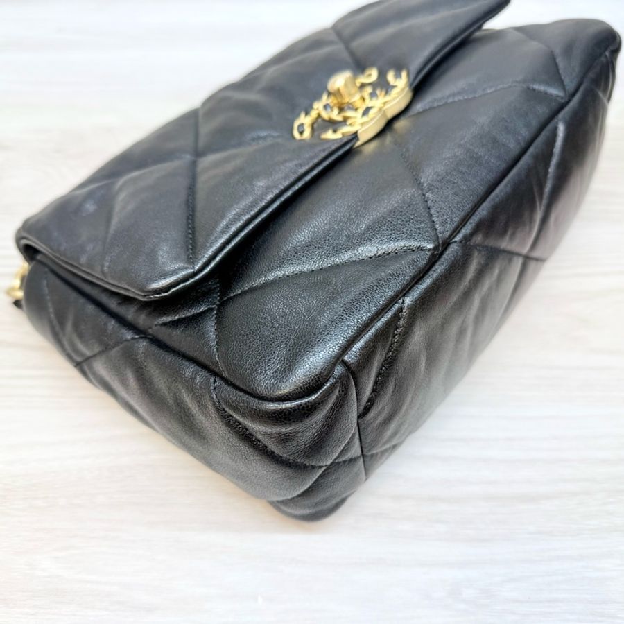 CHANEL🖤黑色羊皮19系列26CM/AS1160-13