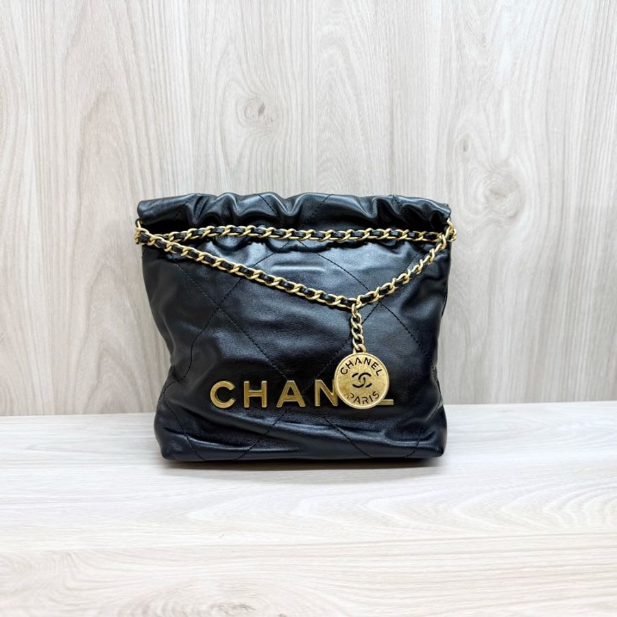 CHANEL🖤黑色MINI22迷你包AS3980-2
