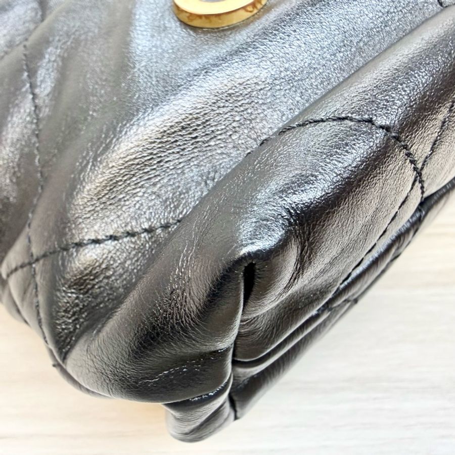 CHANEL🖤黑色MINI22迷你包AS3980-7