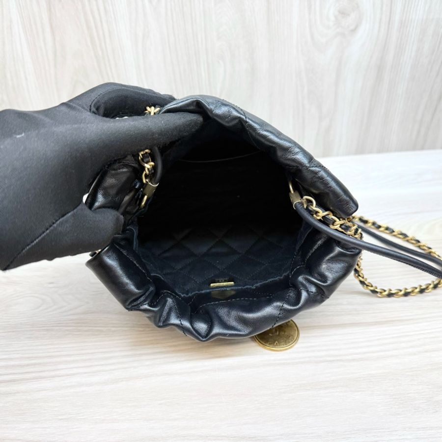 CHANEL🖤黑色MINI22迷你包AS3980-11