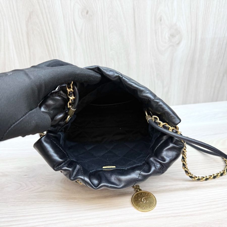 CHANEL🖤黑色MINI22迷你包AS3980-12
