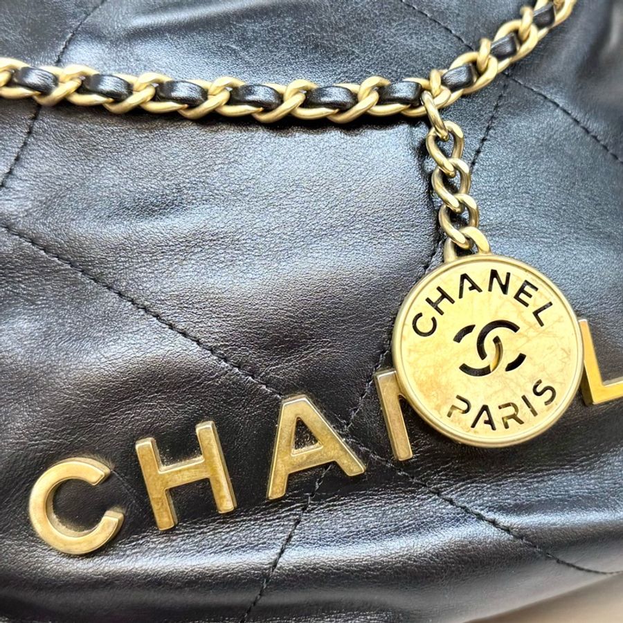 CHANEL🖤黑色MINI22迷你包AS3980-14