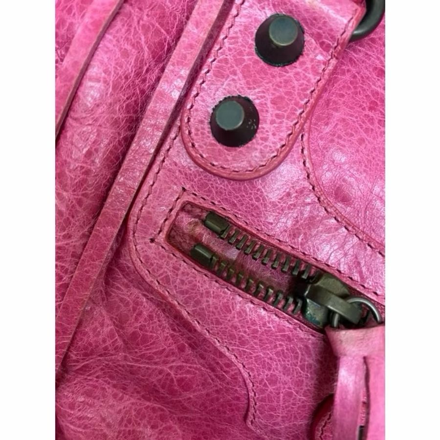 私物-Balenciaga ciassic city 桃紅色 桃粉色-14