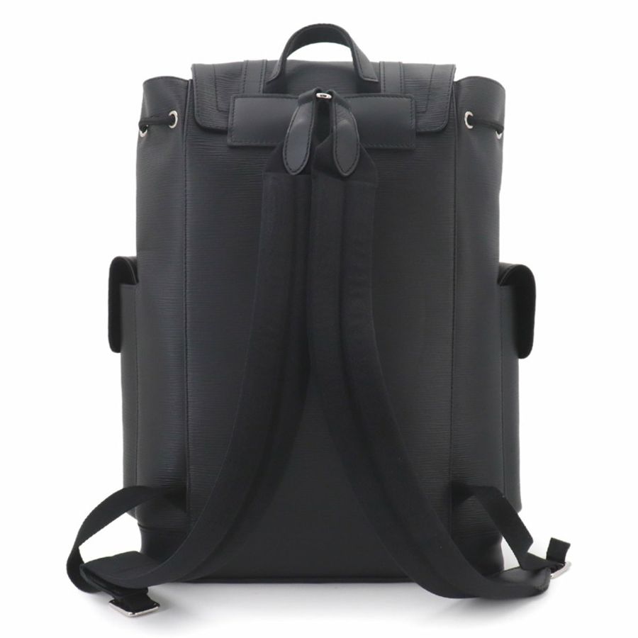 路易威登 Christopher PM Epi 皮革雙肩包(黑色 M50158 RFID)-2