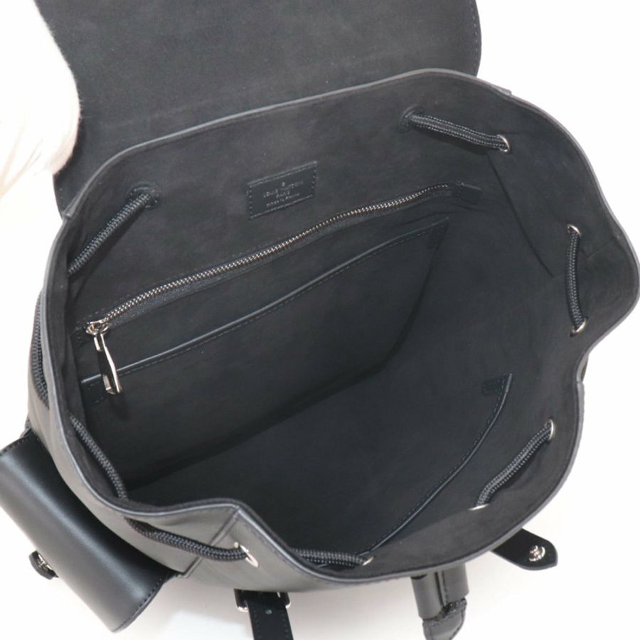 路易威登 Christopher PM Epi 皮革雙肩包(黑色 M50158 RFID)-5