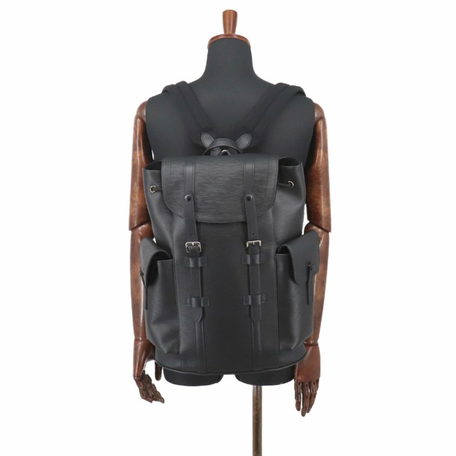 路易威登 Christopher PM Epi 皮革雙肩包(黑色 M50158 RFID)-8