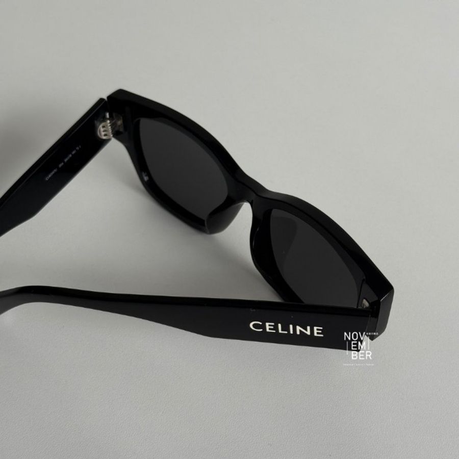 99新 🆕 Celine 瑟琳 Logo墨鏡 黑色-2