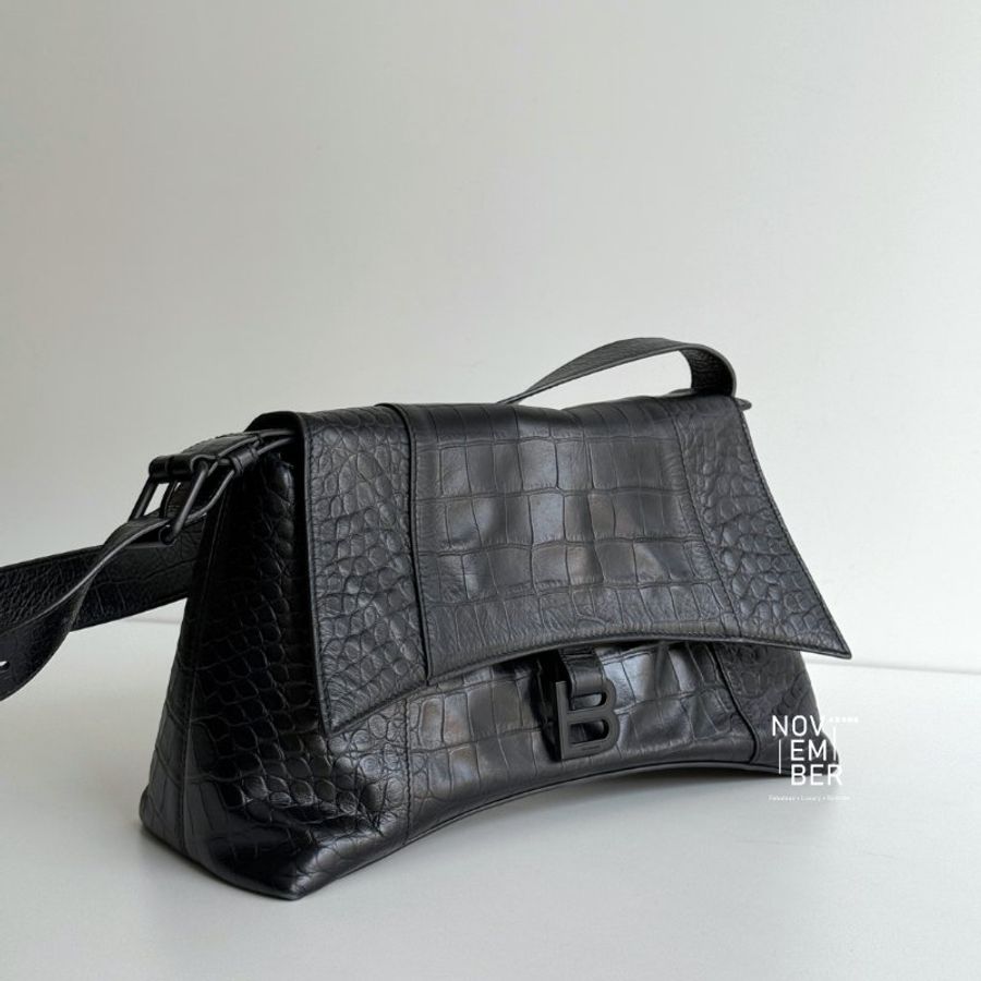98新✨ Balenciaga 巴黎世家 Downtown So Black 鱷魚紋-2