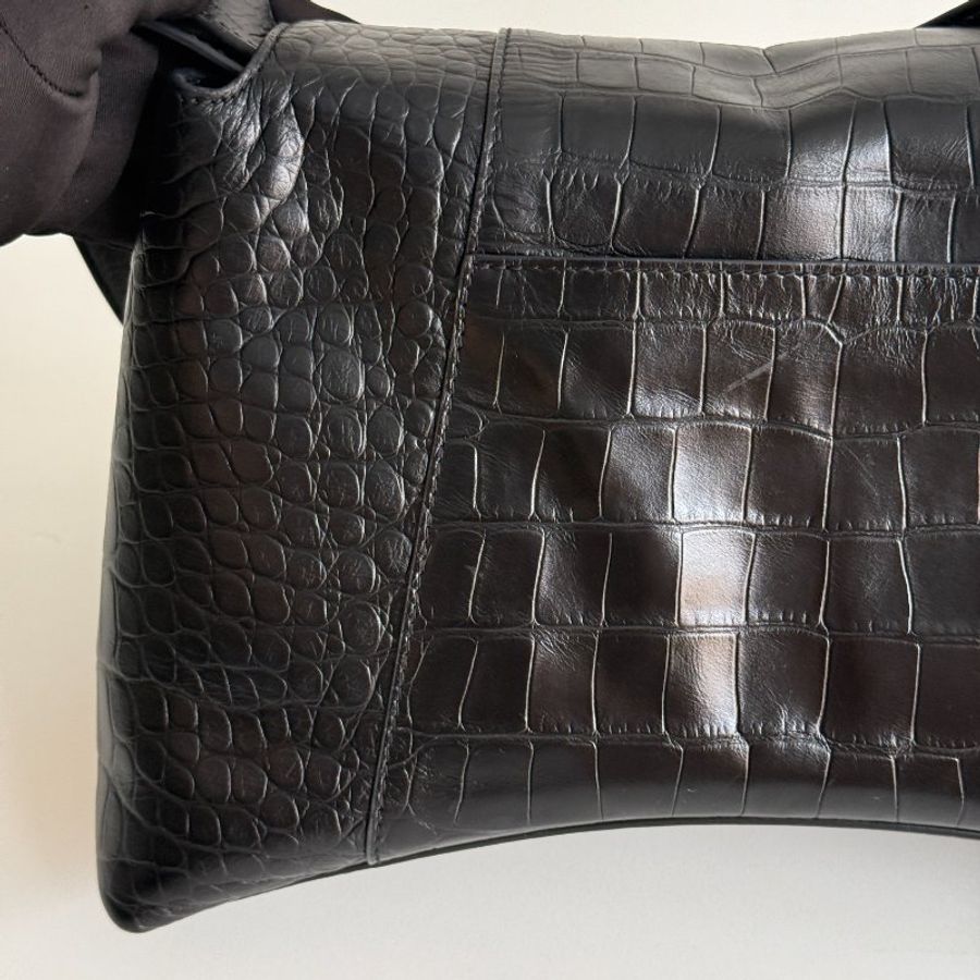 98新✨ Balenciaga 巴黎世家 Downtown So Black 鱷魚紋-32