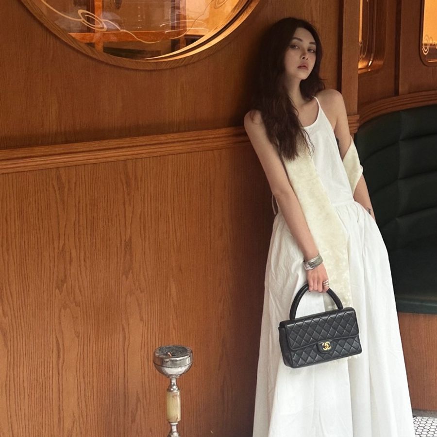 Chanel 香奈兒 handle kelly CF 黑金 手提包 肩背包-12