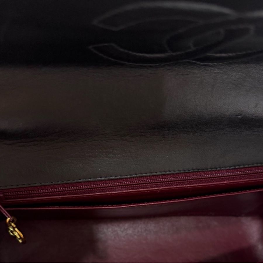Chanel 香奈兒 handle kelly CF 黑金 手提包 肩背包-35