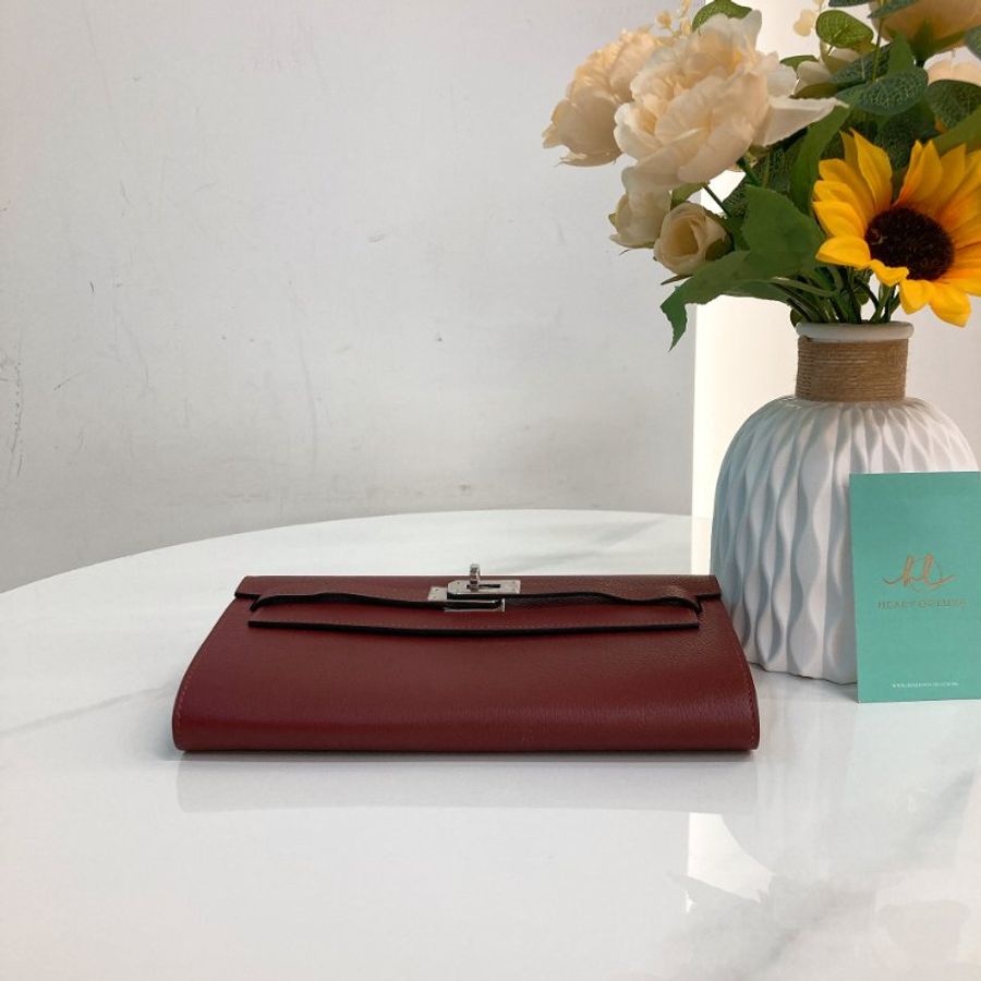 MS0802 Hermes 愛馬仕凱莉長銀包連肩帶包包 Kelly To Go Evercolor Rouge H x PHW-2