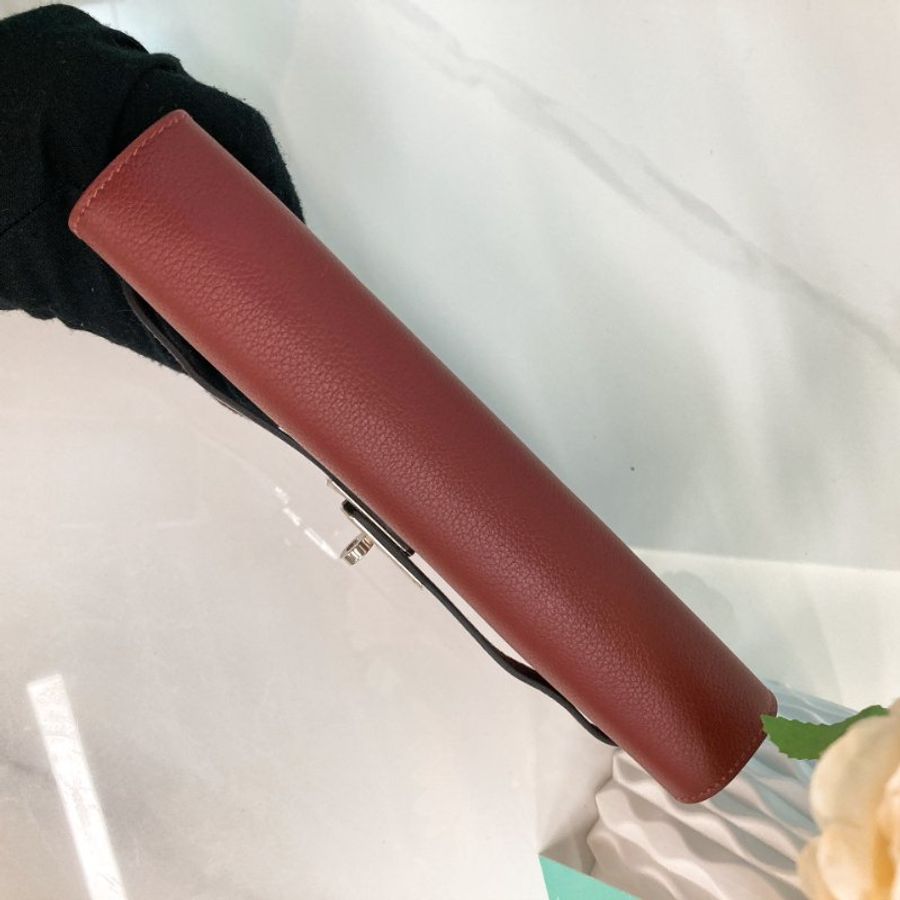 MS0802 Hermes 愛馬仕凱莉長銀包連肩帶包包 Kelly To Go Evercolor Rouge H x PHW-3