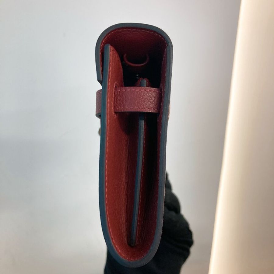MS0802 Hermes 愛馬仕凱莉長銀包連肩帶包包 Kelly To Go Evercolor Rouge H x PHW-4