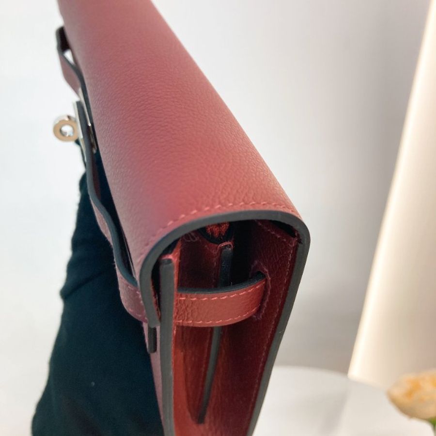 MS0802 Hermes 愛馬仕凱莉長銀包連肩帶包包 Kelly To Go Evercolor Rouge H x PHW-19