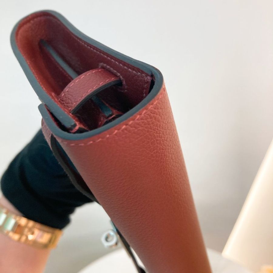 MS0802 Hermes 愛馬仕凱莉長銀包連肩帶包包 Kelly To Go Evercolor Rouge H x PHW-20