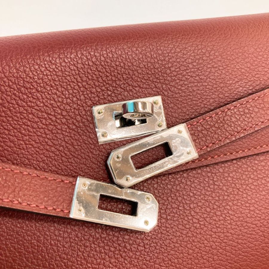 MS0802 Hermes 愛馬仕凱莉長銀包連肩帶包包 Kelly To Go Evercolor Rouge H x PHW-23