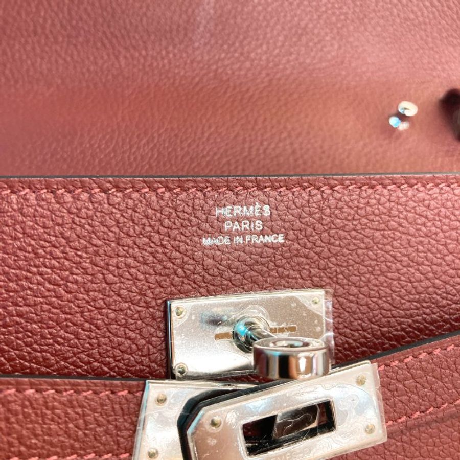 MS0802 Hermes 愛馬仕凱莉長銀包連肩帶包包 Kelly To Go Evercolor Rouge H x PHW-25