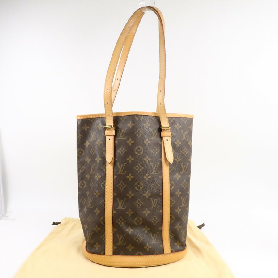 LOUIS VUITTON Monogram Bucket GM手挽袋-9