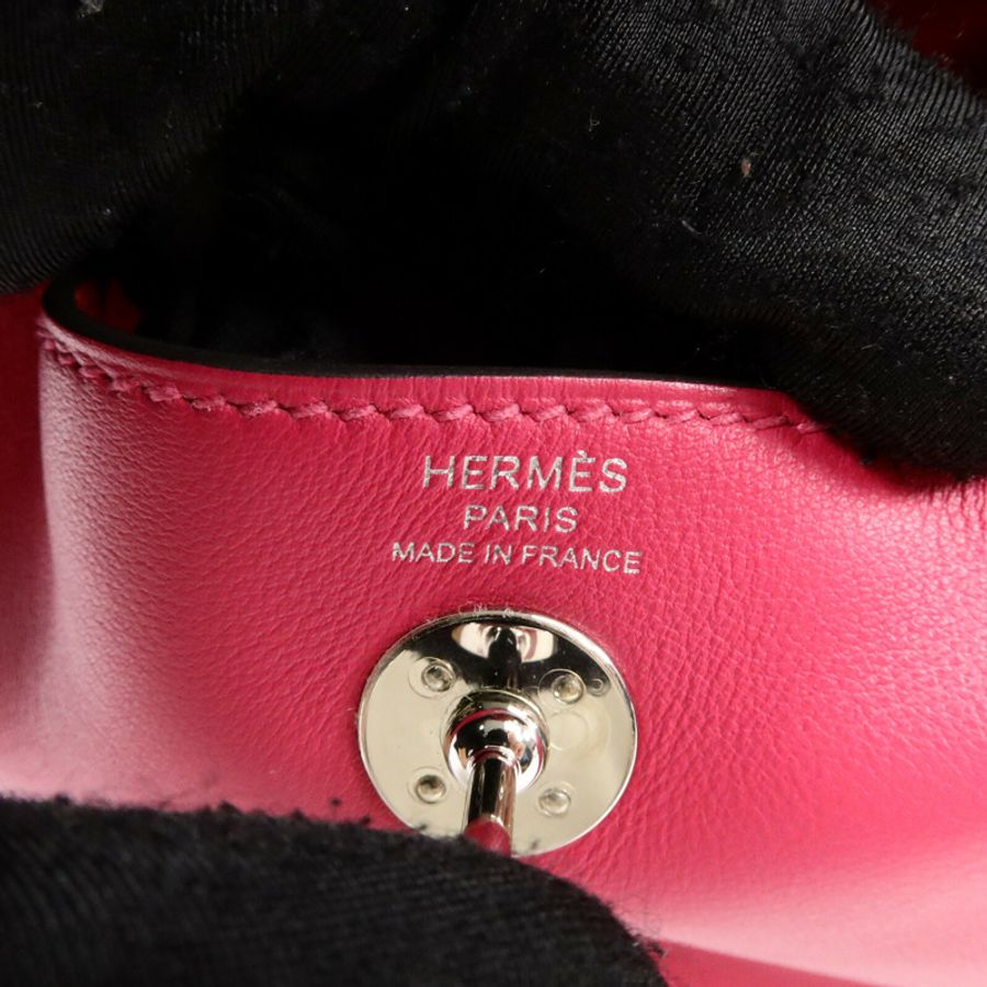 HERMES Swift皮革Mini Lindy手挽肩背兩用袋-5